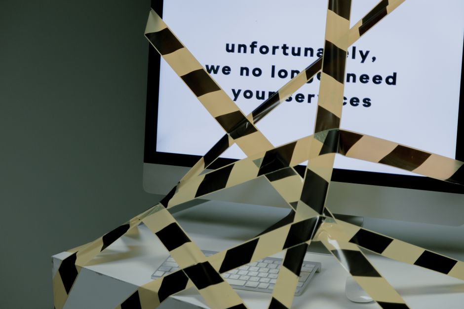 warning caution office work